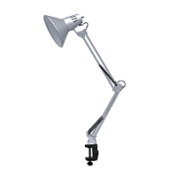 Светильник настольный на струбцине InHome СНС-13С 220В 60Вт Серебро картинка 